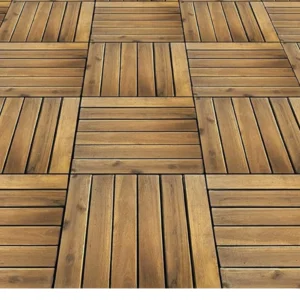 New Deck Wooden Outdoor Tiles | Pack of 10 Tiles| Free Shipment| 30 x 30 cm
