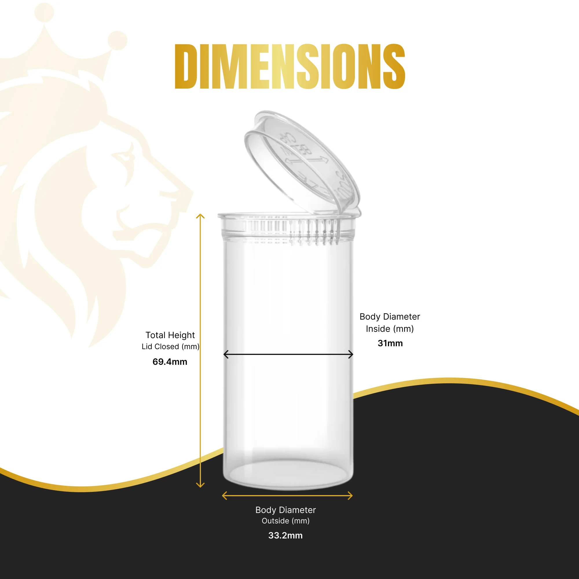 Premium 13 Dram Pop Top Containers - Image 7