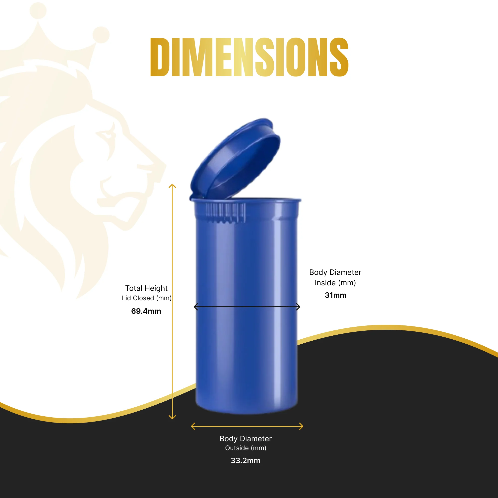 Premium 13 Dram Pop Top Containers - Image 8