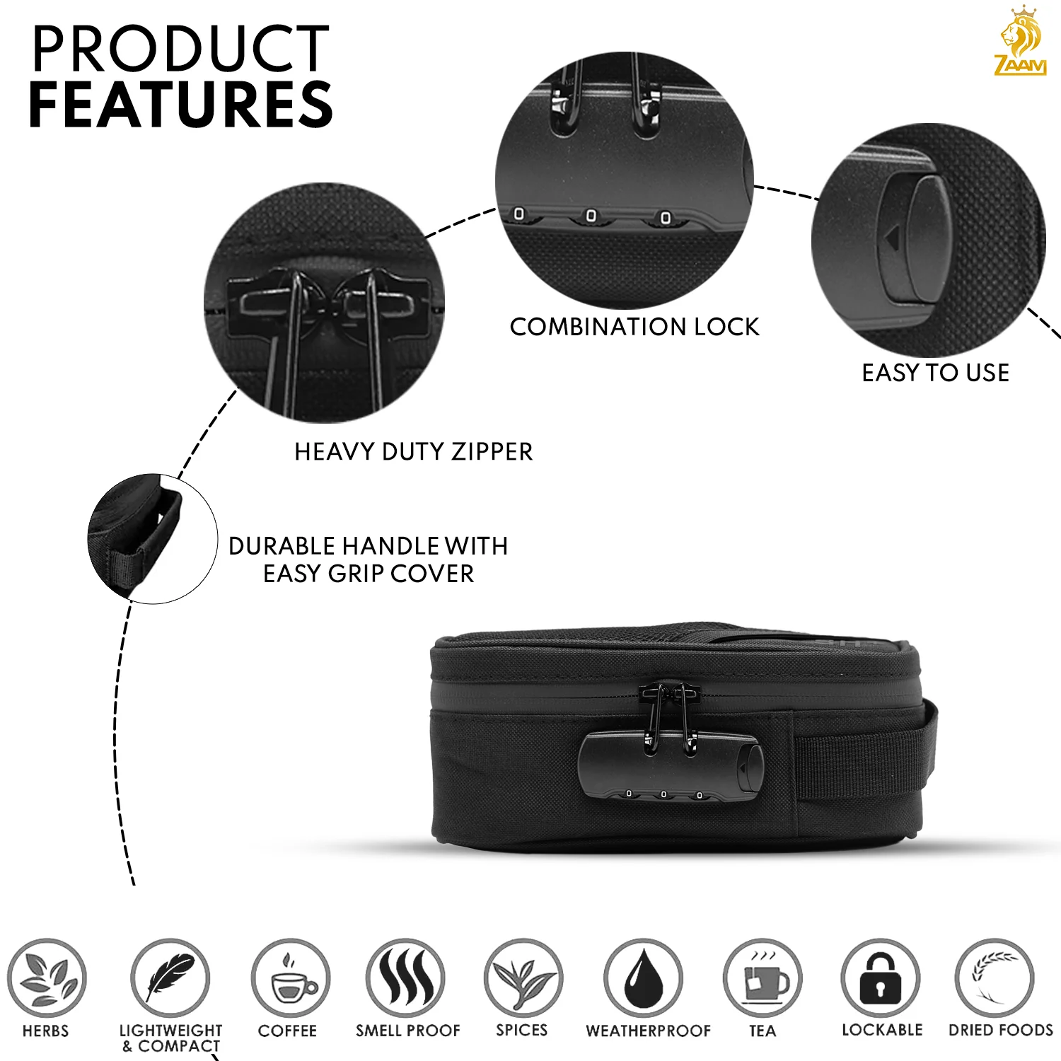 Storage Bag | Secure Storage | Heavy Duty Child Proof | Combo Lock to Prevent Unwanted Acces - Image 4