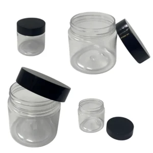 Multipurpose Empty Plastic Jar with Lid – Durable, Clear, and BPA-Free