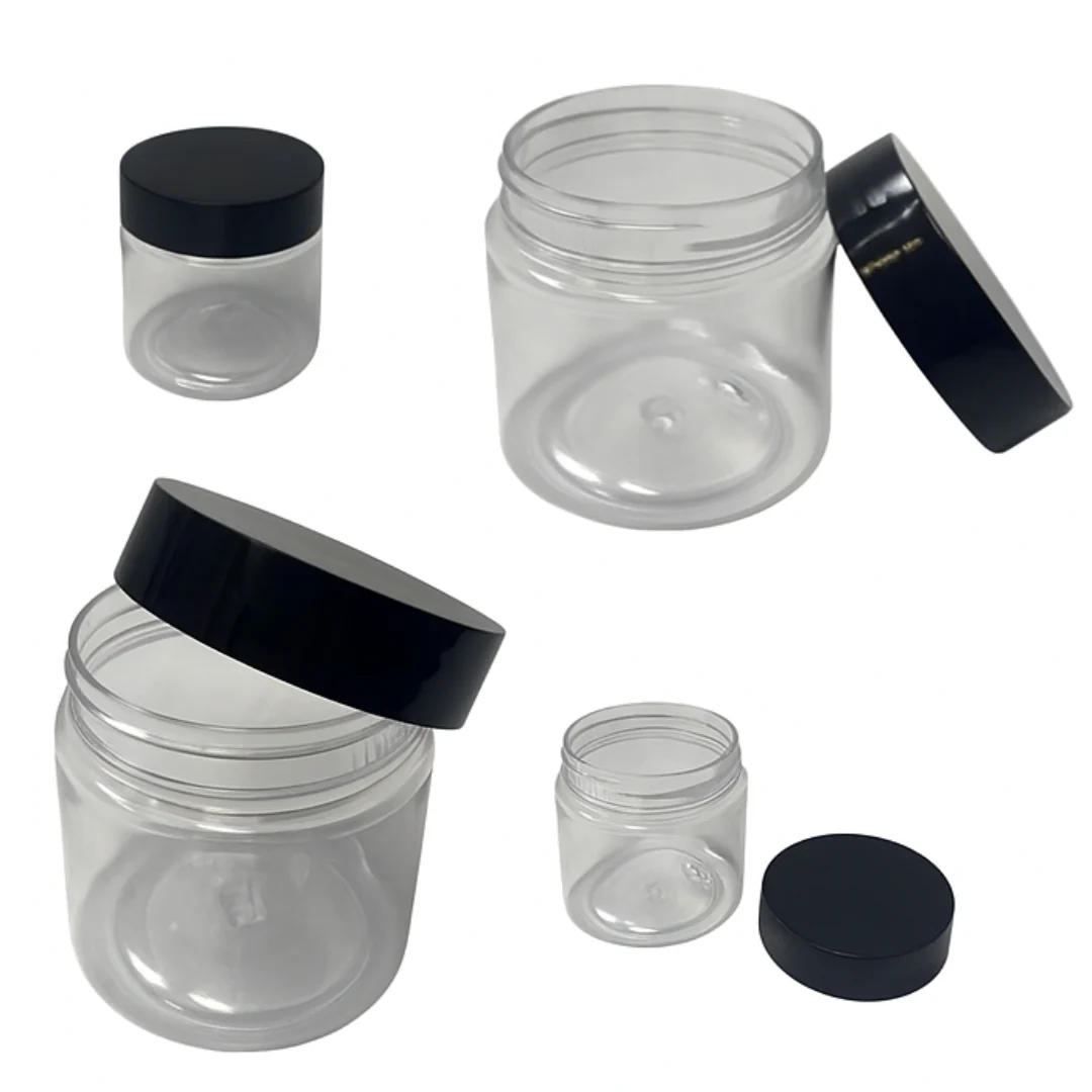 Multipurpose Empty Plastic Jar with Lid – Durable, Clear, and BPA-Free