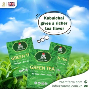 Kabul Chai: 100% Green Tea - No Sugar, No Calories | Certified | Halal | 500g | 200g Loose Tea