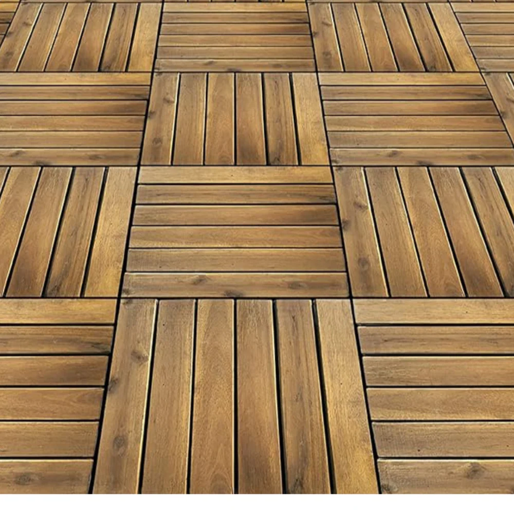 Deck Wooden Outdoor Tiles | Pack of 10 Tiles| Free Shipment| 30 x 30 cm - Image 6